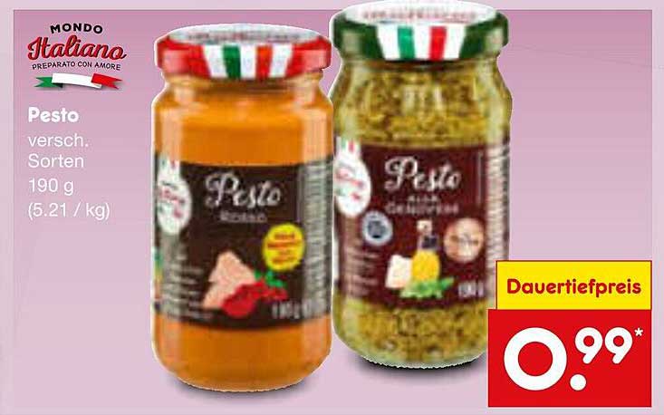 Pesto verschiedene Sorten 190 g