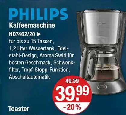 Philips Kaffeemaschine HD7462/20