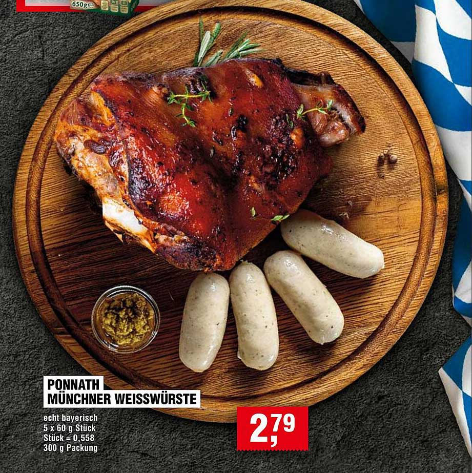 Ponnath Münchner Weißwürste - echt bayerisch