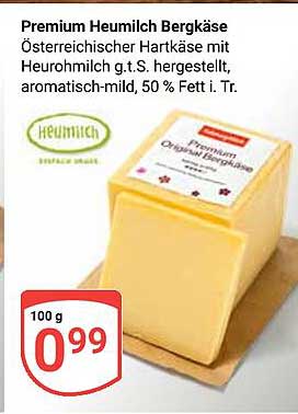 Premium Heumilch Bergkäse