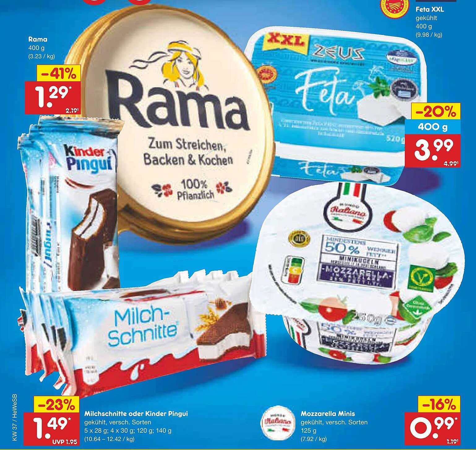 Rama 400 g zum Streichen, Backen & Kochen