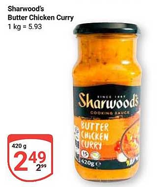 Sharwood's Butter Chicken Curry 420 g