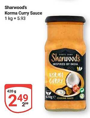 Sharwood’s Korma Curry Sauce 420g