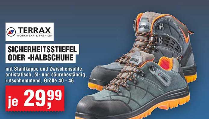 Sicherheitsschuhe von Terrax – Robust und zuverlässig