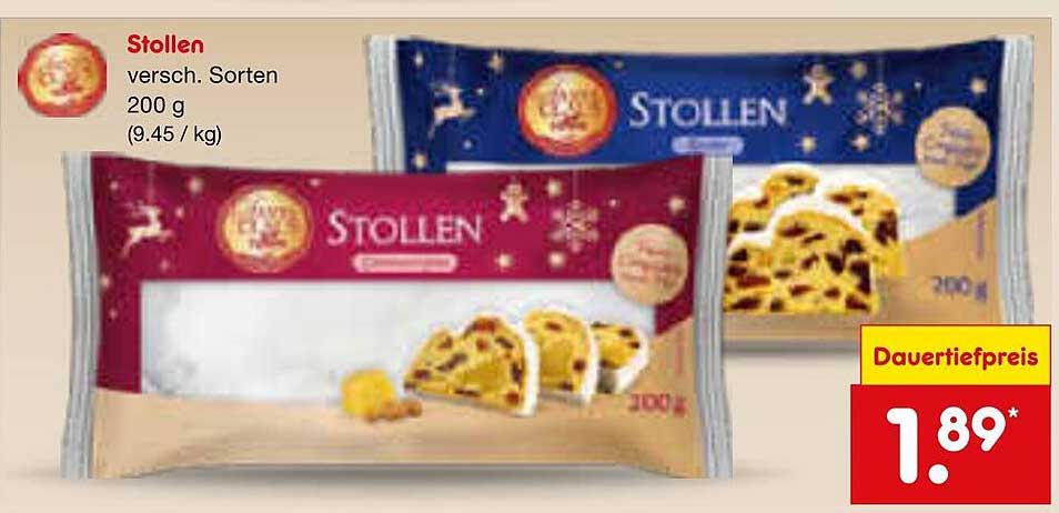 Stollen – verschiedene Sorten 200 g