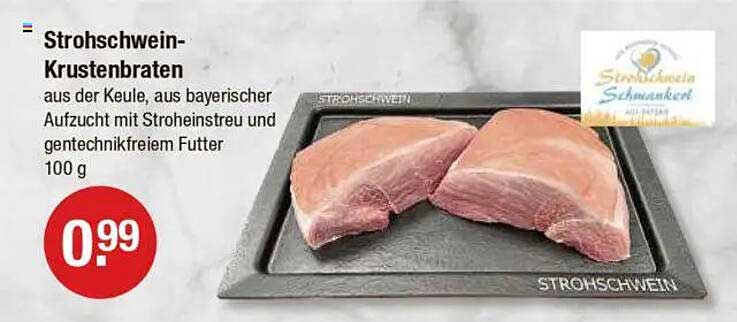 Strohschwein-Krustenbraten aus der Keule