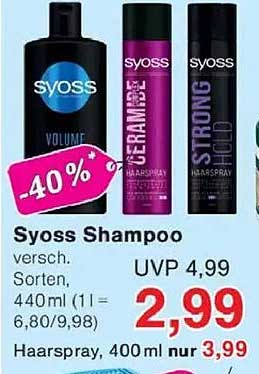 Syoss Shampoo - Verschiedene Sorten