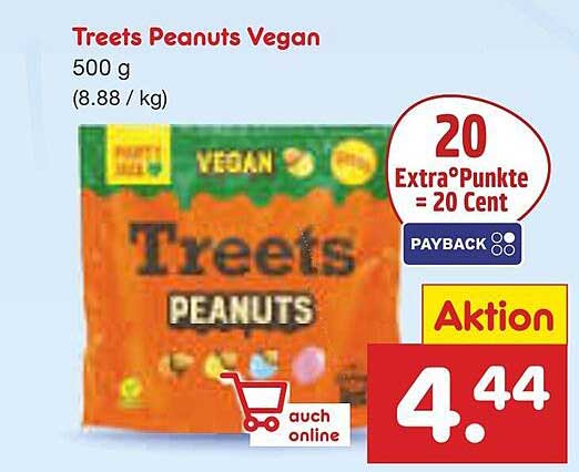 Treets Peanuts Vegan 500 g