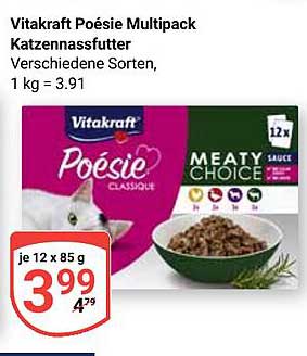 Vitakraft Poesie Multipack Katzennassfutter 12x85g