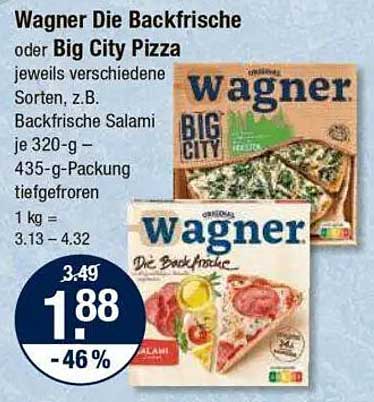 Wagner Die Backfrische oder Big City Pizza