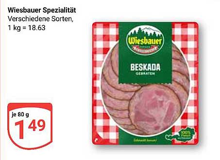 Wiesbauer Spezialität – Beskada in verschiedenen Sorten für nur 1,49 € je 80 g