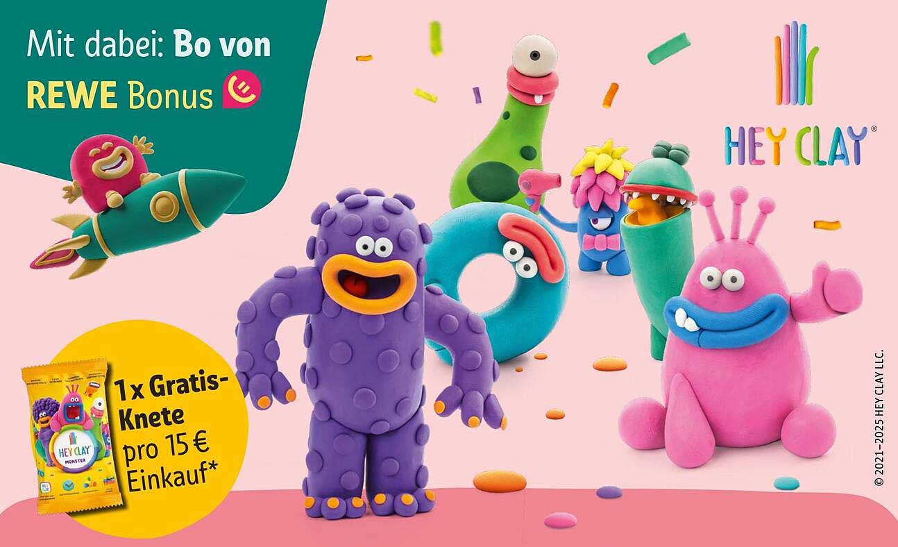 1 x Gratis-Knete pro 15 € Einkauf