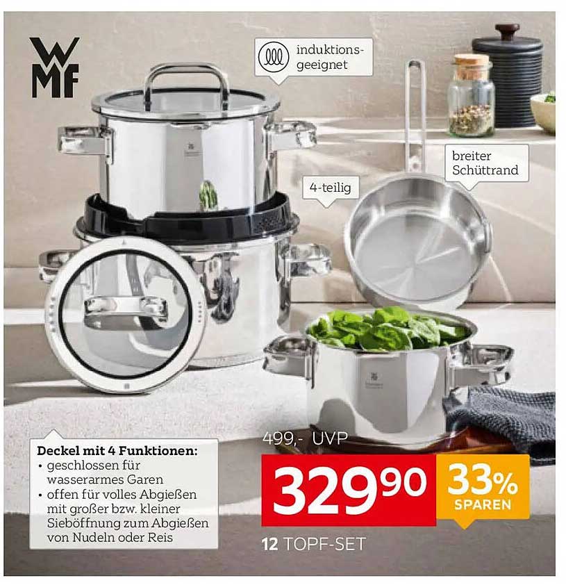 12-teiliges WMF Topf-Set - Induktionsgeeignet
