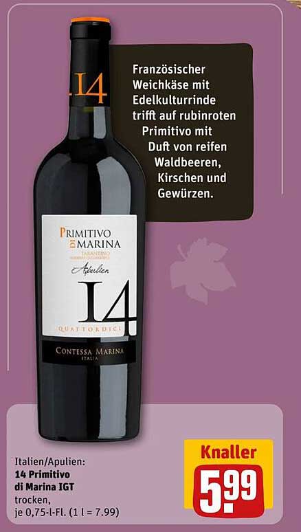 14 Primitivo di Marina IGT trocken