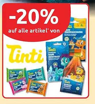 -20% auf alle Artikel von Tinti