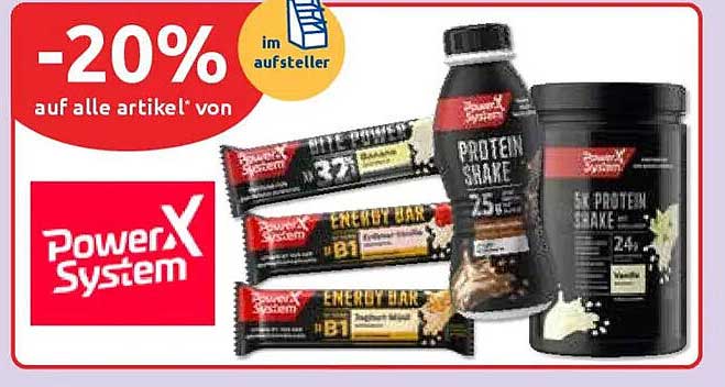 20% Rabatt auf alle Artikel von PowerX System