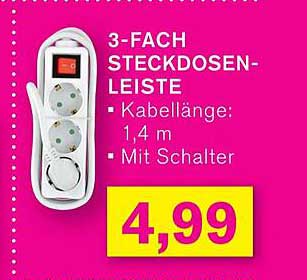 3-FACH STECKDOSENLEISTE