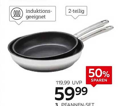 3-teiliges Pfannen-Set - induktionsgeeignet