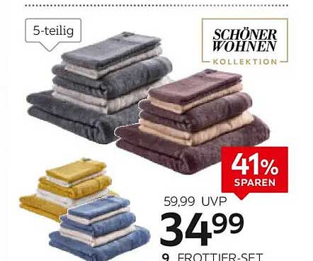 5-teiliges Frottier-Set von SCHÖNER WOHNEN