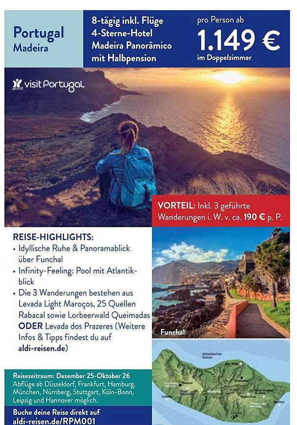 8-tägige Reise nach Madeira inkl. Flüge und 4-Sterne-Hotel mit Halbpension