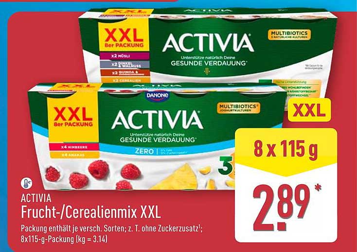 ACTIVIA Frucht-/Cerealienmix XXL 8x115 g