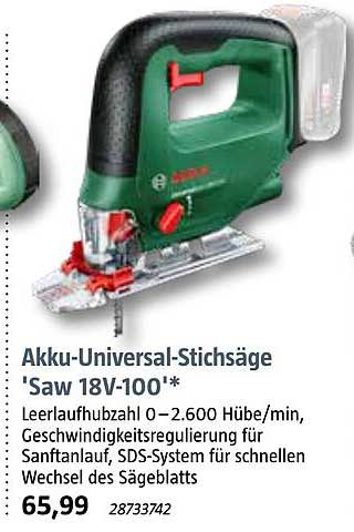 Akku-Universal-Stichsäge 'Saw 18V-100'*