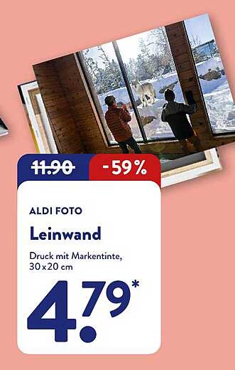 ALDI FOTO Leinwand 30 x 20 cm