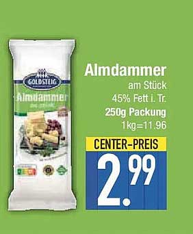 Almdammer am Stück 250g - 45% Fett i. Tr.