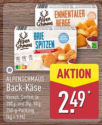 ALPENSCHMAUS Back-Käse - Verschiedene Sorten!