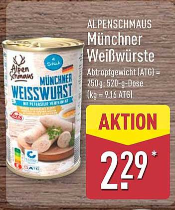 ALPENSCHMAUS Münchner Weißwürste