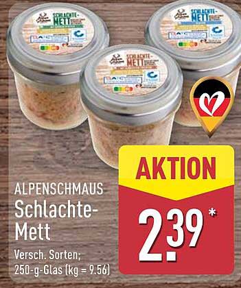 ALPENSCHMAUS Schlachte-Mett