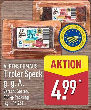 Alpensmaus Tiroler Speck g. g. A.