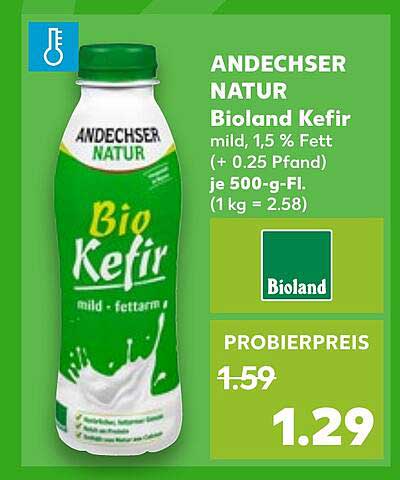 ANDECHSER NATUR Bioland Kefir 1,5 % Fett