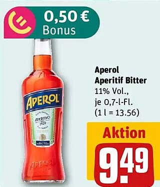 Aperol Aperitif Bitter 0,7 l
