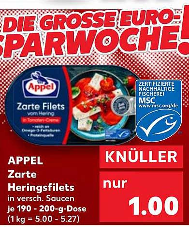 APPSEL Zarte Heringsfilets in verschiedenen Saucen