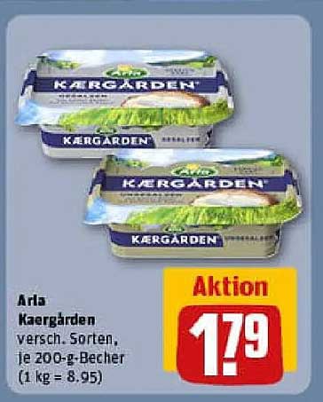 Arla Kærgården - verschiedene Sorten, je 200-g-Becher