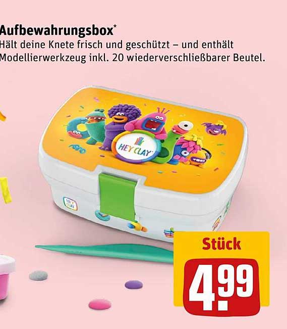 Aufbewahrungsbox HEY CLAY – Knete frisch und geschützt!