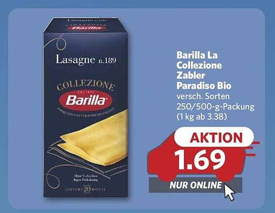 Barilla La Collezione Zabler Paradiso Bio - Lasagne n.189