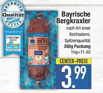 Bayrische Bergkraxler nach Art einer Kochsalami, Spitzenqualität