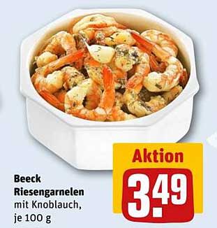 Beeck Riesengarnelen mit Knoblauch, je 100 g
