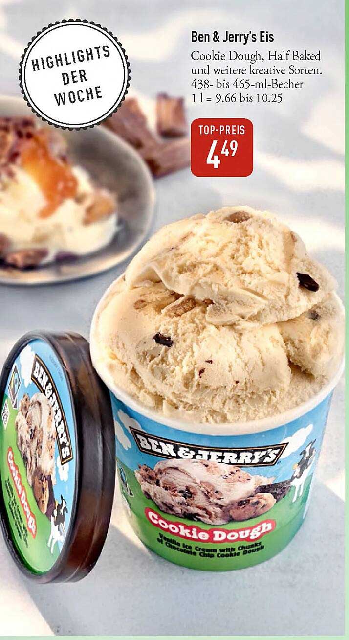 Ben & Jerry's Eis - Cookie Dough und weitere kreative Sorten