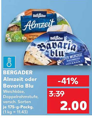 BERGADER Almzeit oder Bavaria Blu -51%
