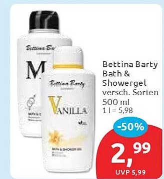 Bettina Barty Bath & Showergel 500 ml in verschiedenen Sorten
