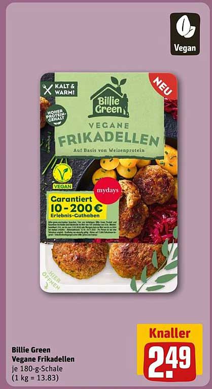 Billie Green Vegane Frikadellen