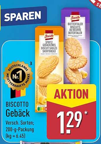 BISCOTTO Gebäck - Verschiedene Sorten; 200-g-Packung