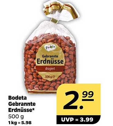 Bodeta Gebrannte Erdnüsse 500 g