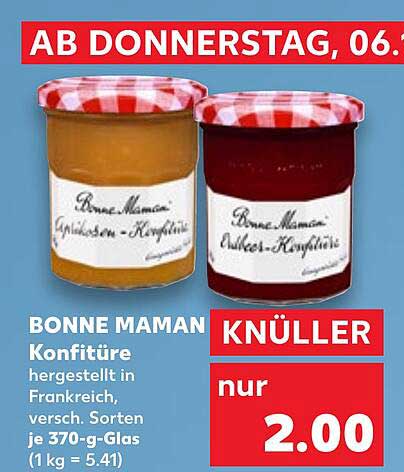 BONNE MAMAN Konfitüre 370-g-Glas - nur 2,00 €