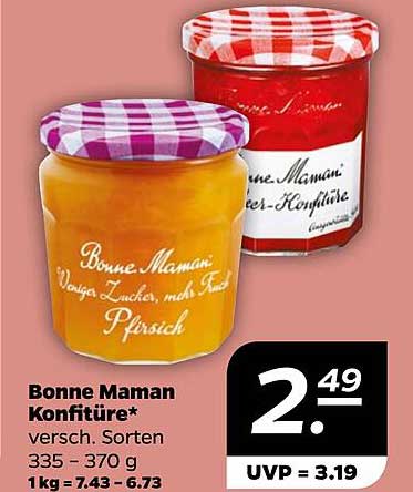 Bonne Maman Konfitüre - verschiedene Sorten