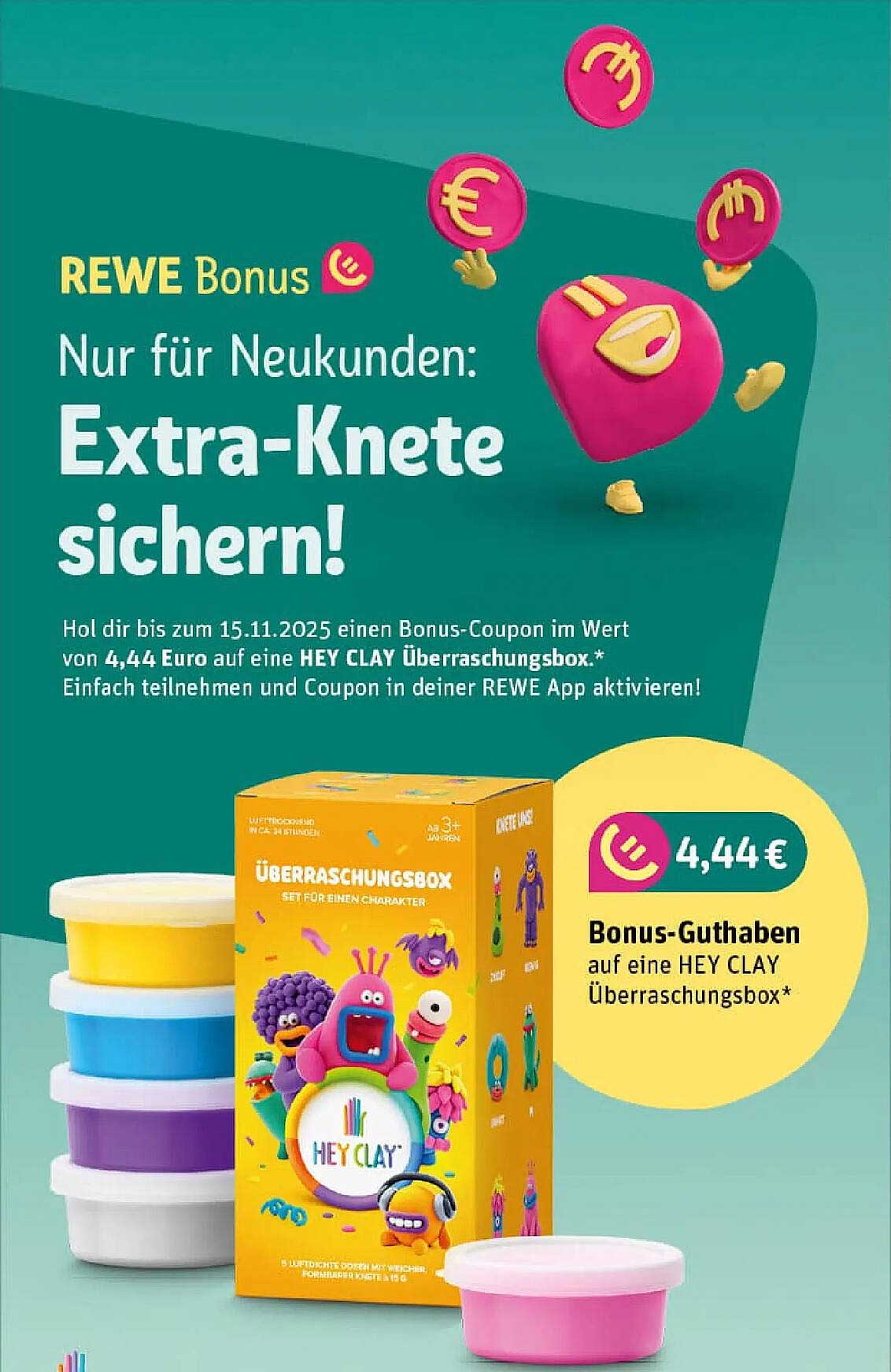 Bonus-Coupon auf die HEY CLAY Überraschungsbox - Nur für Neukunden!