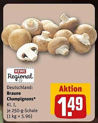 Braune Champignons - regional frisch und lecker